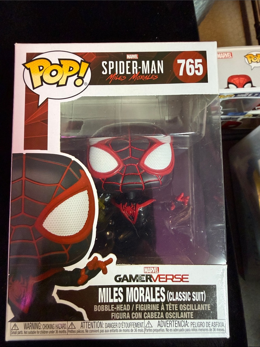 Funko Miles Morales Pop! Figure - Black & Red Classic Suit